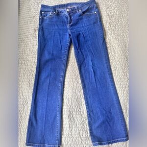 Tory Burch Deep Blue Flare Jeans